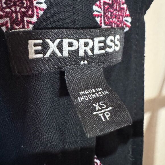 Black Express Patterned Hi-Low Tank Size XS EUC - Picture 7 of 7